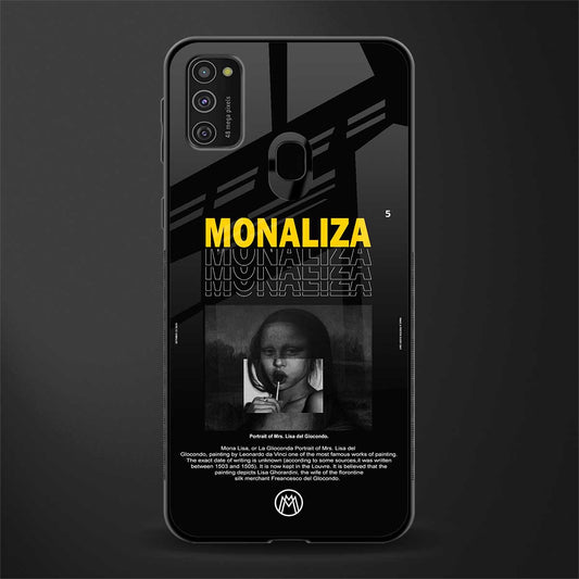 lollipop monaliza phone case | glass case for samsung galaxy m21