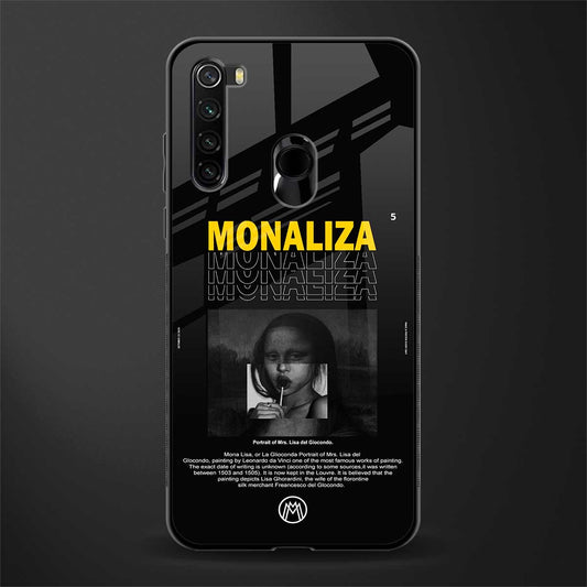 lollipop monaliza phone case | glass case for redmi note 8