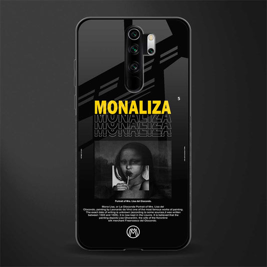 lollipop monaliza phone case | glass case for redmi note 8 pro
