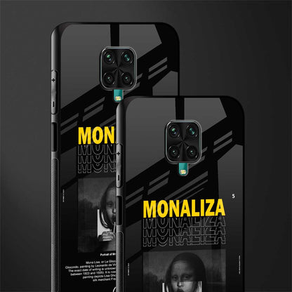 lollipop monaliza phone case | glass case for redmi note 9 pro