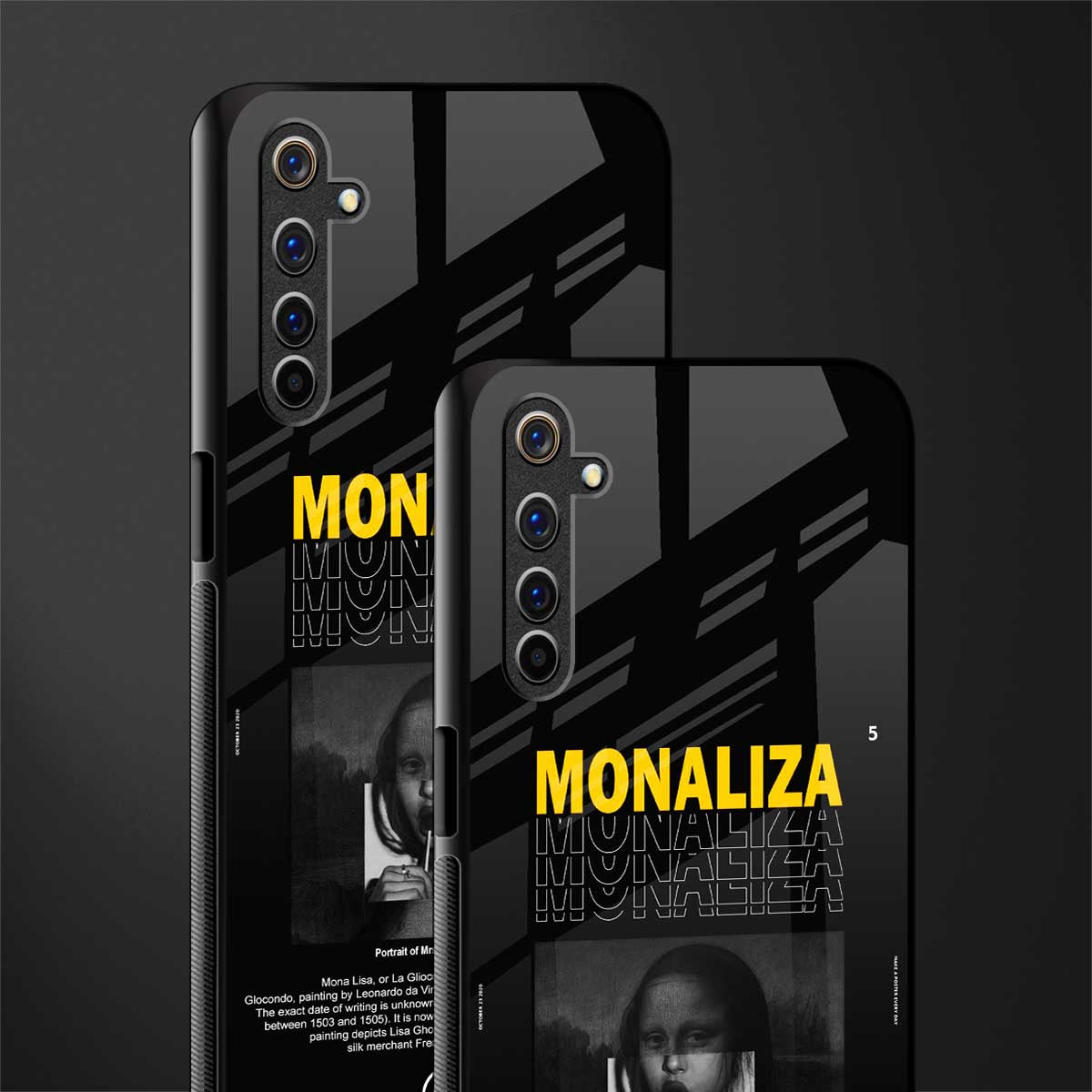 lollipop monaliza phone case | glass case for realme 6i