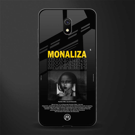 lollipop monaliza glass case for redmi 8a image