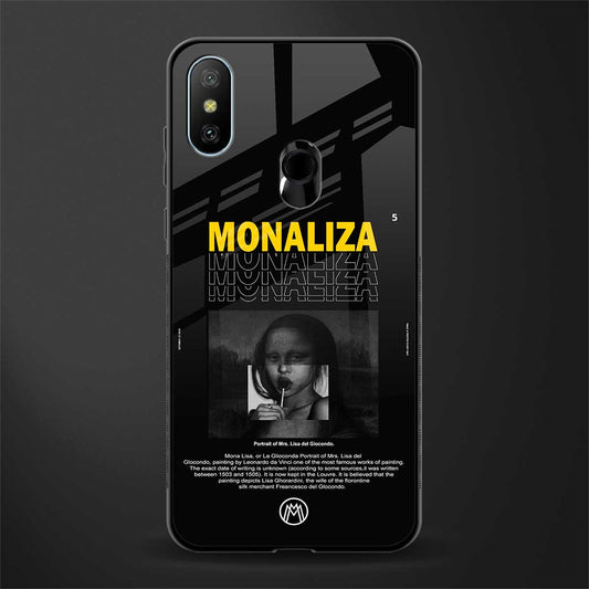 lollipop monaliza glass case for redmi 6 pro image