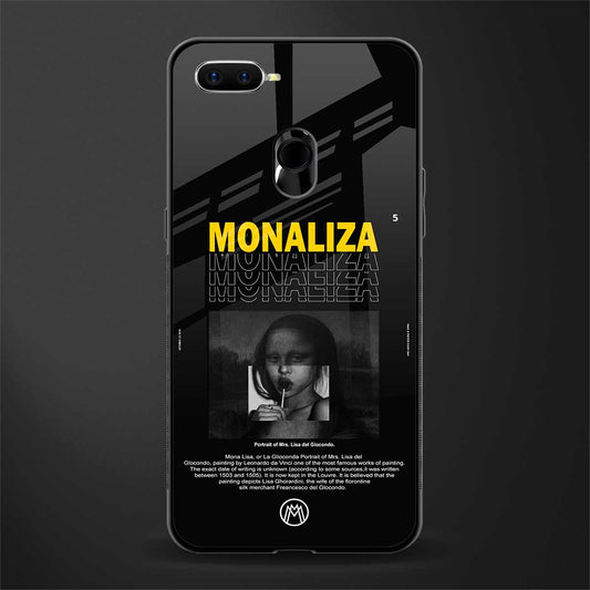 lollipop monaliza phone case | glass case for oppo a7