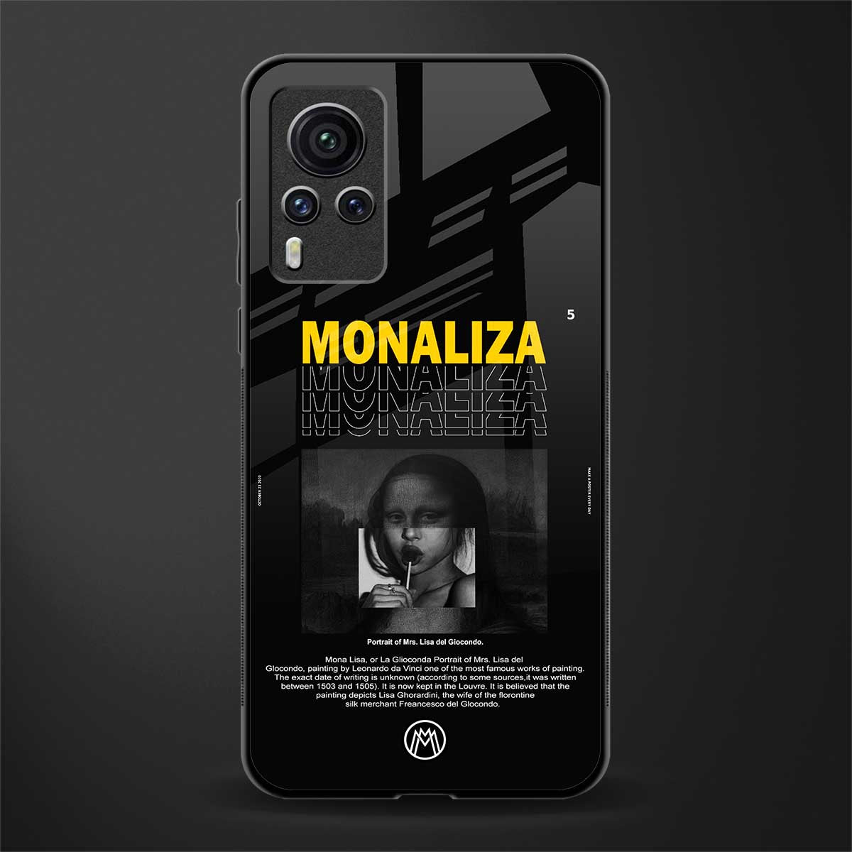 lollipop monaliza glass case for vivo x60 pro image