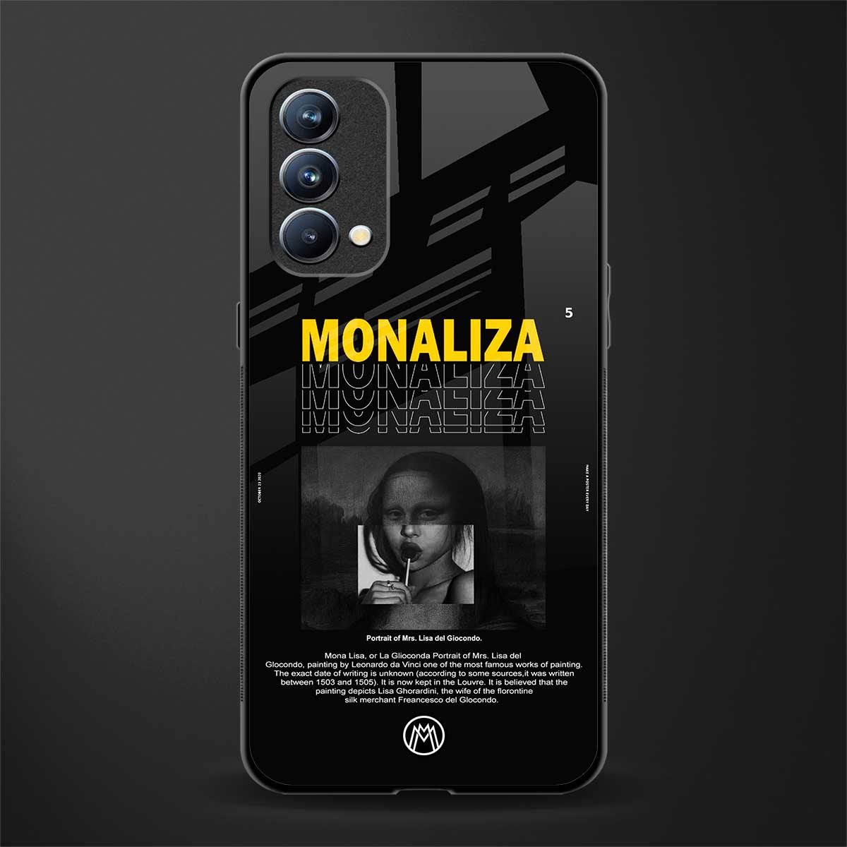 lollipop monaliza glass case for oppo f19 image