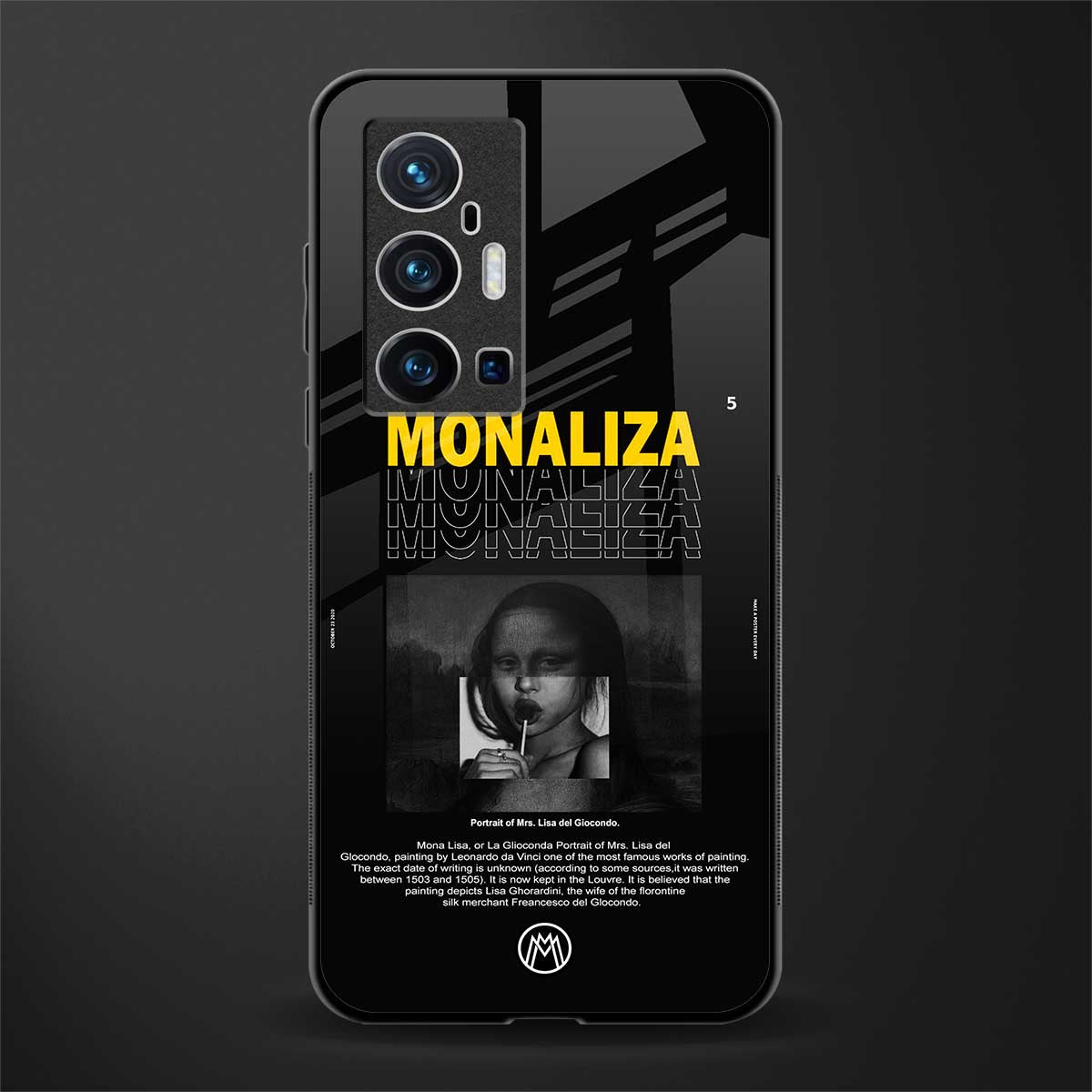 lollipop monaliza glass case for vivo x70 pro plus image