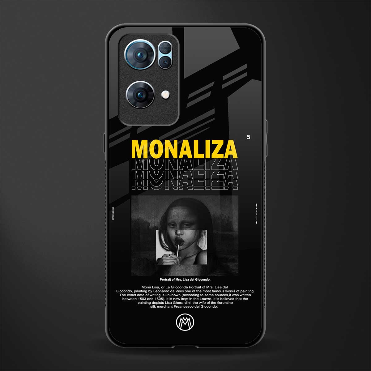 lollipop monaliza glass case for oppo reno7 pro 5g image