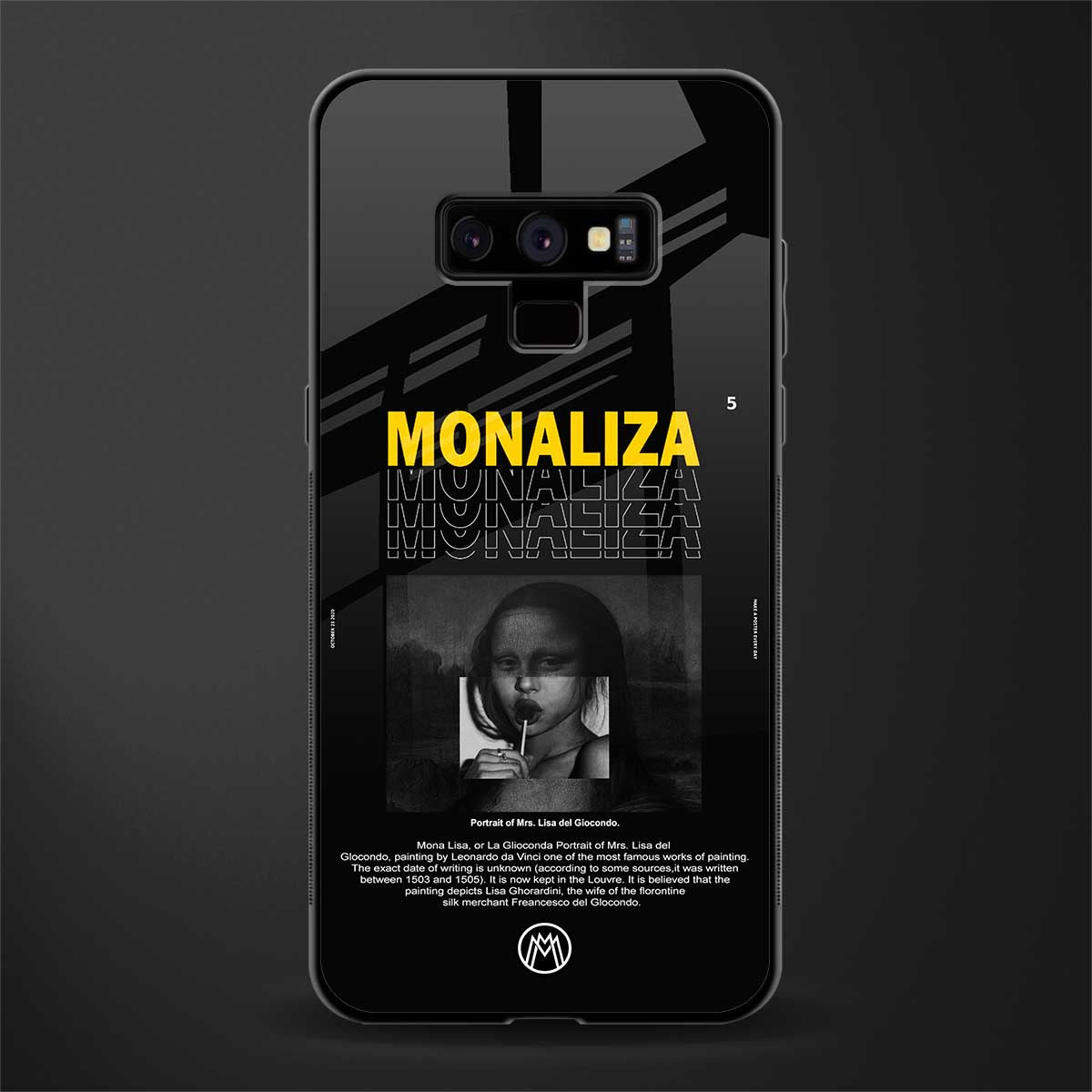 lollipop monaliza glass case for samsung galaxy note 9 image