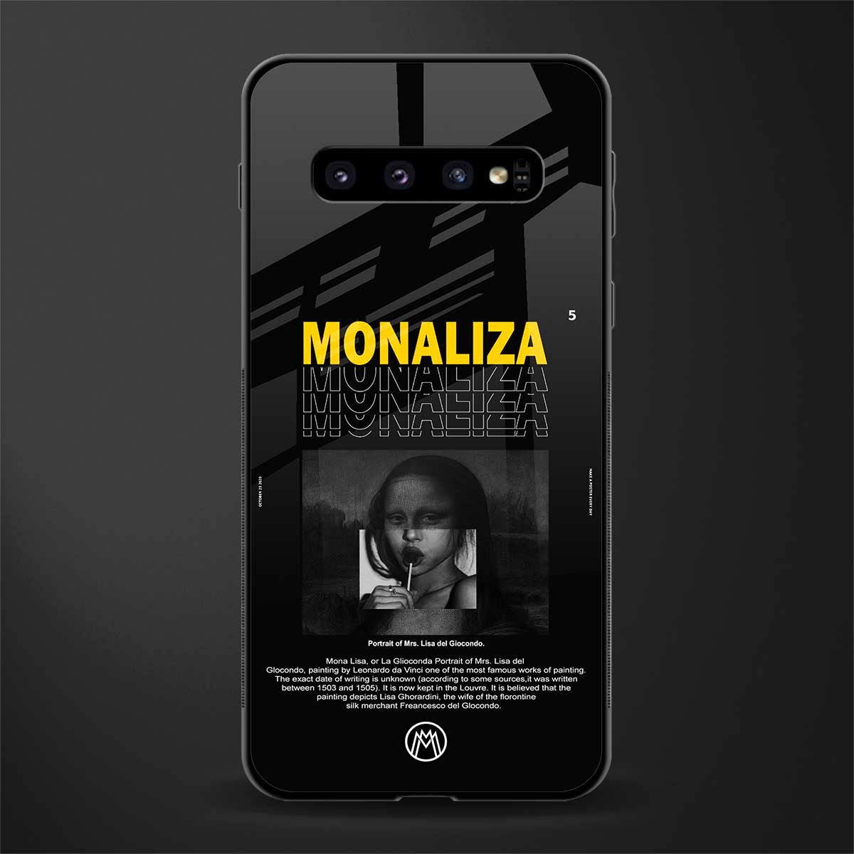 lollipop monaliza glass case for samsung galaxy s10 image