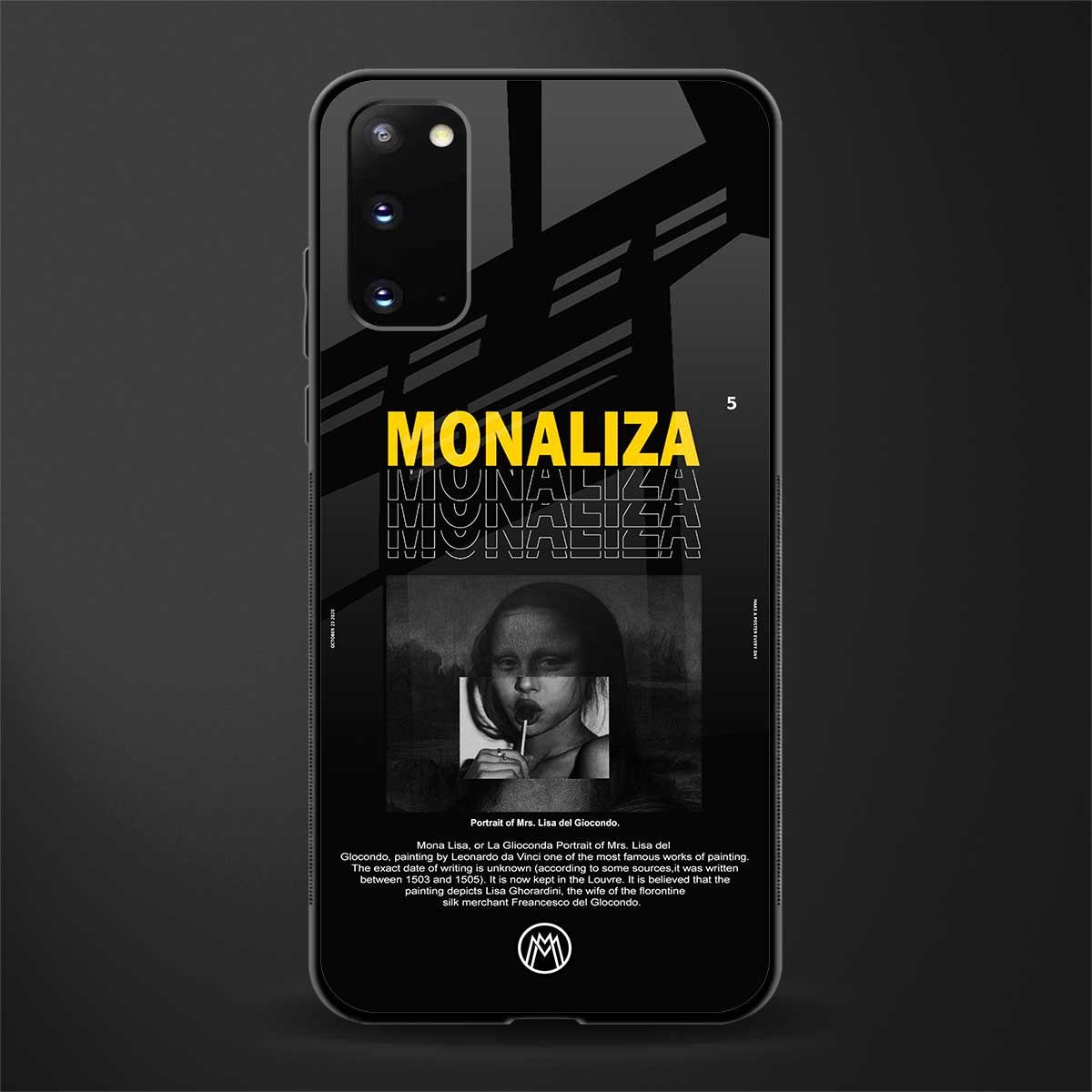 lollipop monaliza glass case for samsung galaxy s20 image