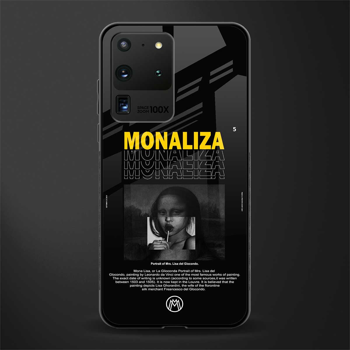 lollipop monaliza glass case for samsung galaxy s20 ultra image