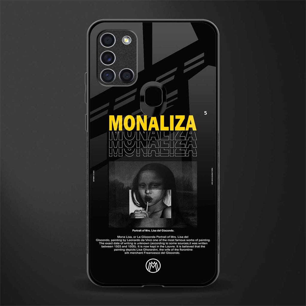 lollipop monaliza glass case for samsung galaxy a21s image