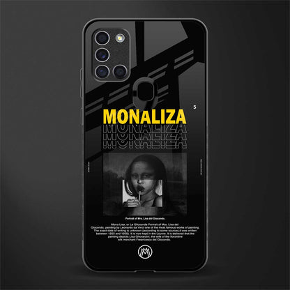 lollipop monaliza glass case for samsung galaxy a21s image