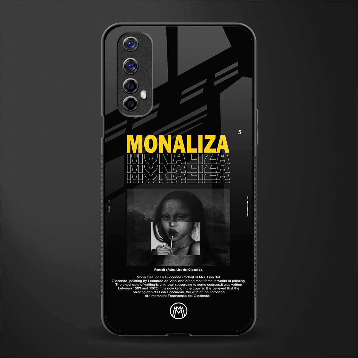 lollipop monaliza glass case for realme narzo 20 pro image