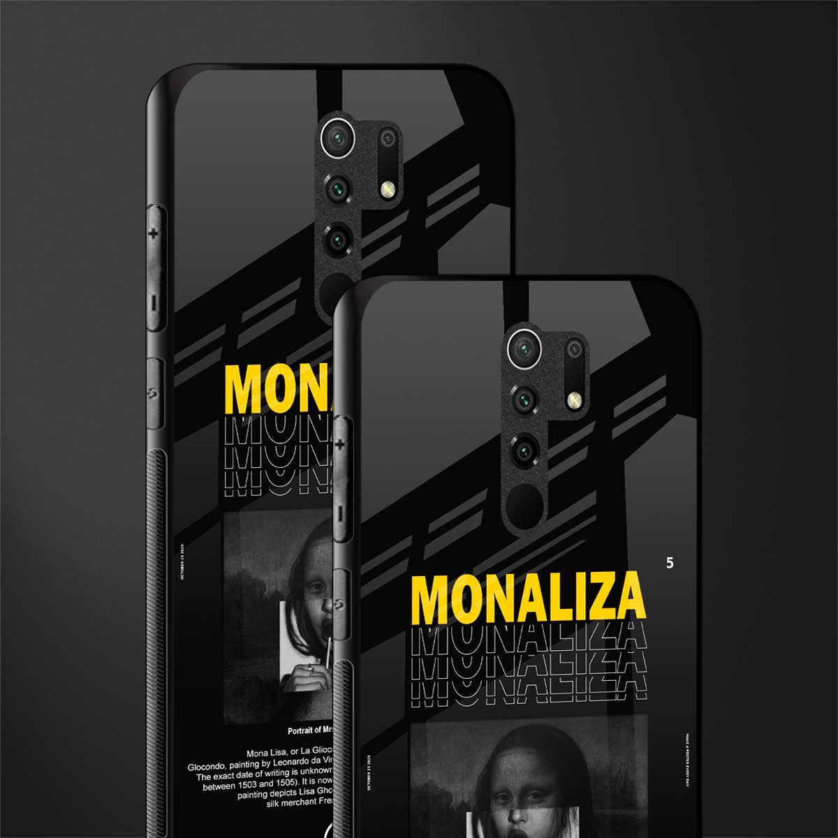 lollipop monaliza glass case for redmi 9 prime image-2