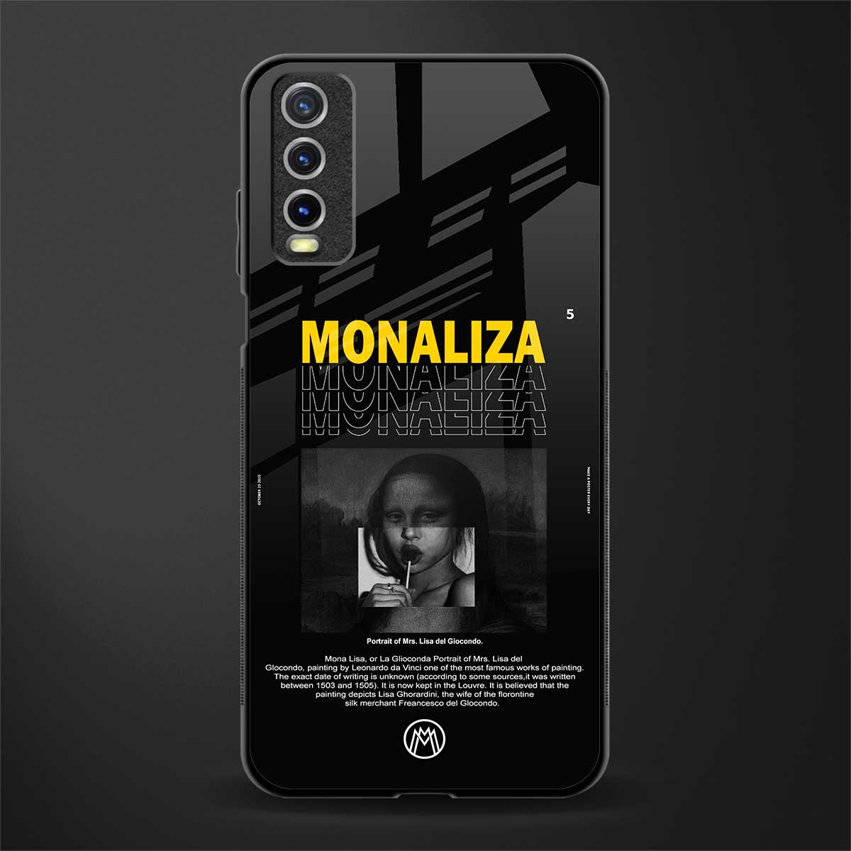 lollipop monaliza glass case for vivo y12s image
