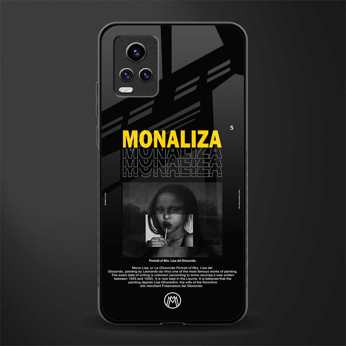 lollipop monaliza glass case for vivo v20 image