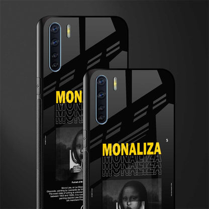 lollipop monaliza phone case | glass case for oppo f15