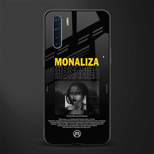 lollipop monaliza phone case | glass case for oppo f15