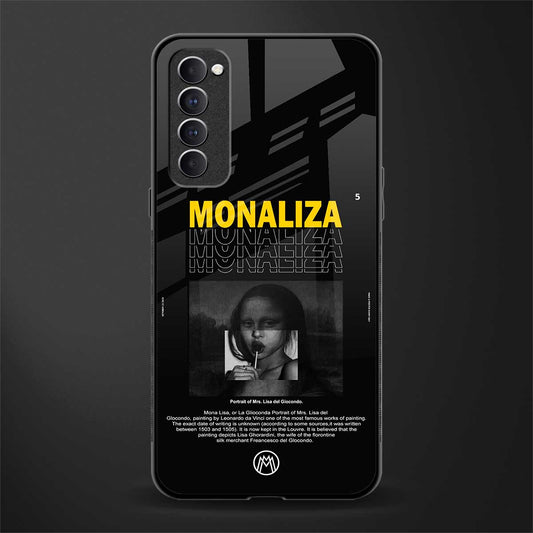 lollipop monaliza glass case for oppo reno 4 pro image