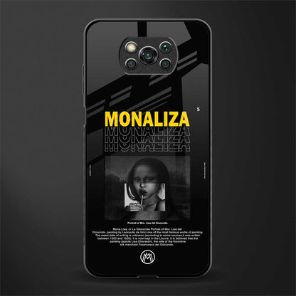 lollipop monaliza glass case for poco x3 pro image