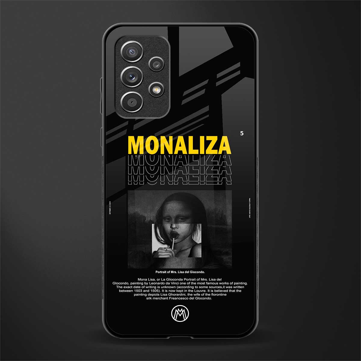 lollipop monaliza glass case for samsung galaxy a72 image