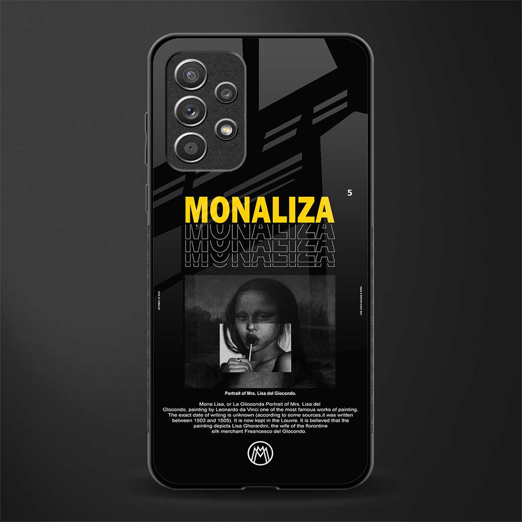 lollipop monaliza glass case for samsung galaxy a52 image