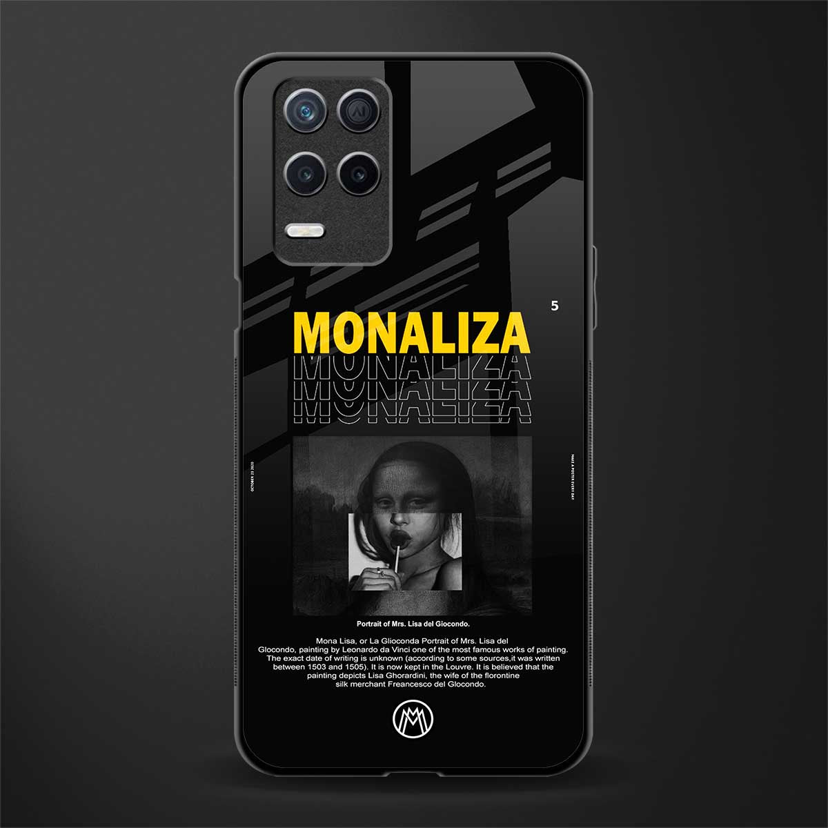 lollipop monaliza glass case for realme 8 5g image