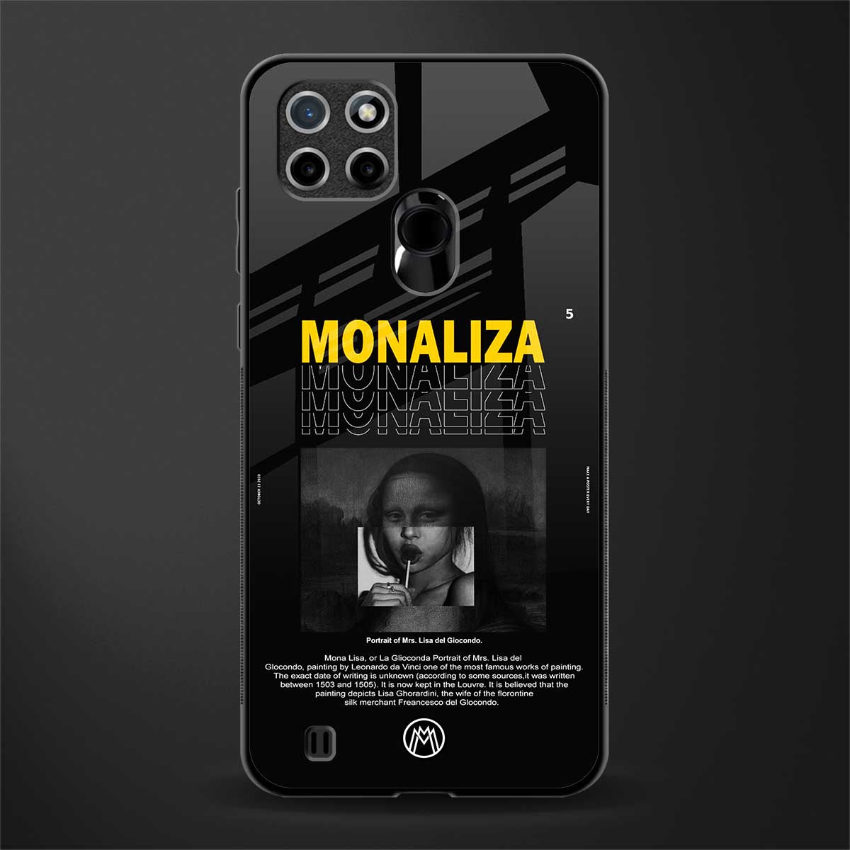 lollipop monaliza glass case for realme c21y image