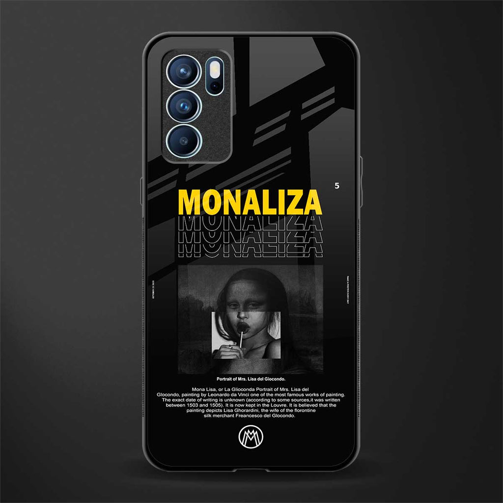 lollipop monaliza glass case for oppo reno6 5g image