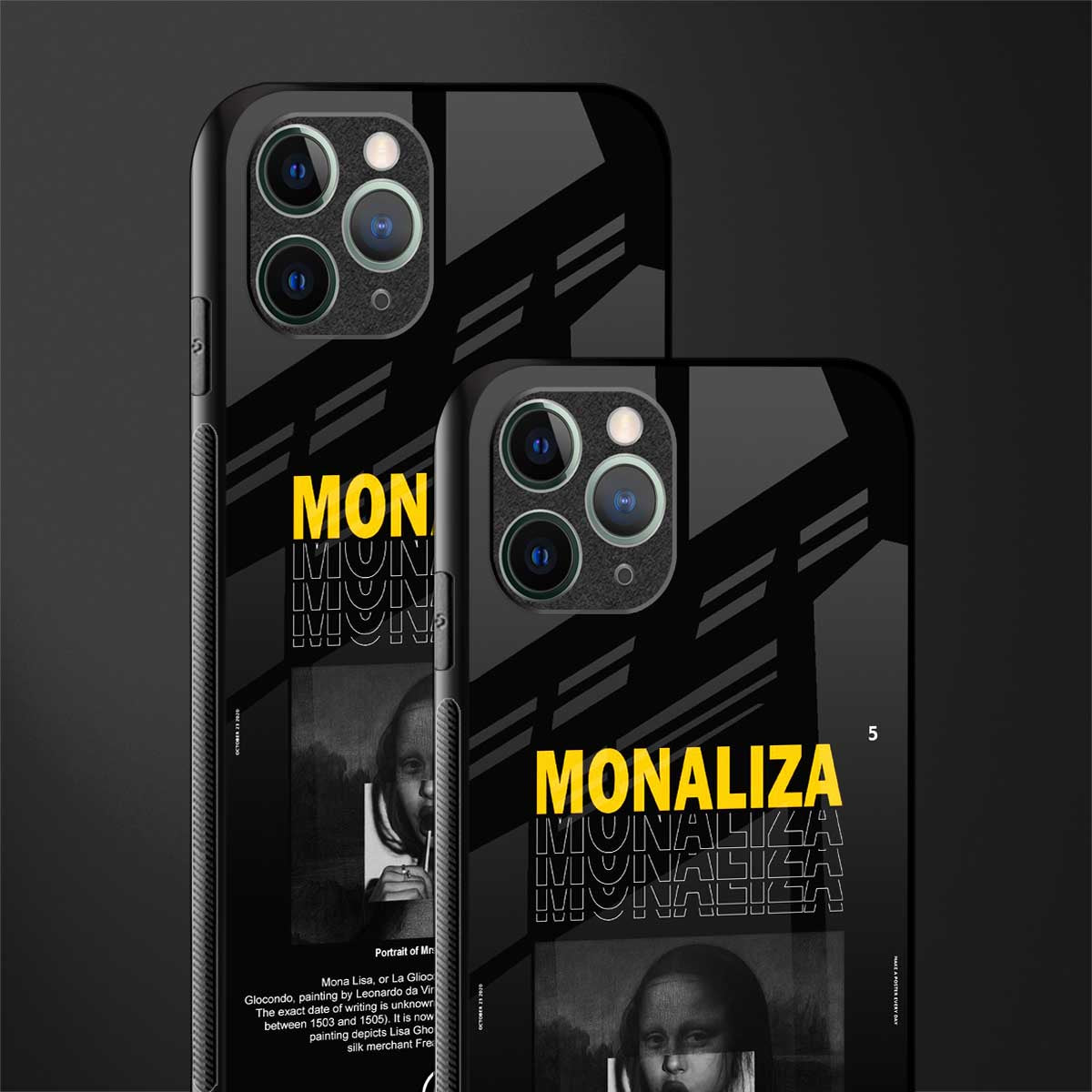 lollipop monaliza phone case | glass case for iphone 11 pro