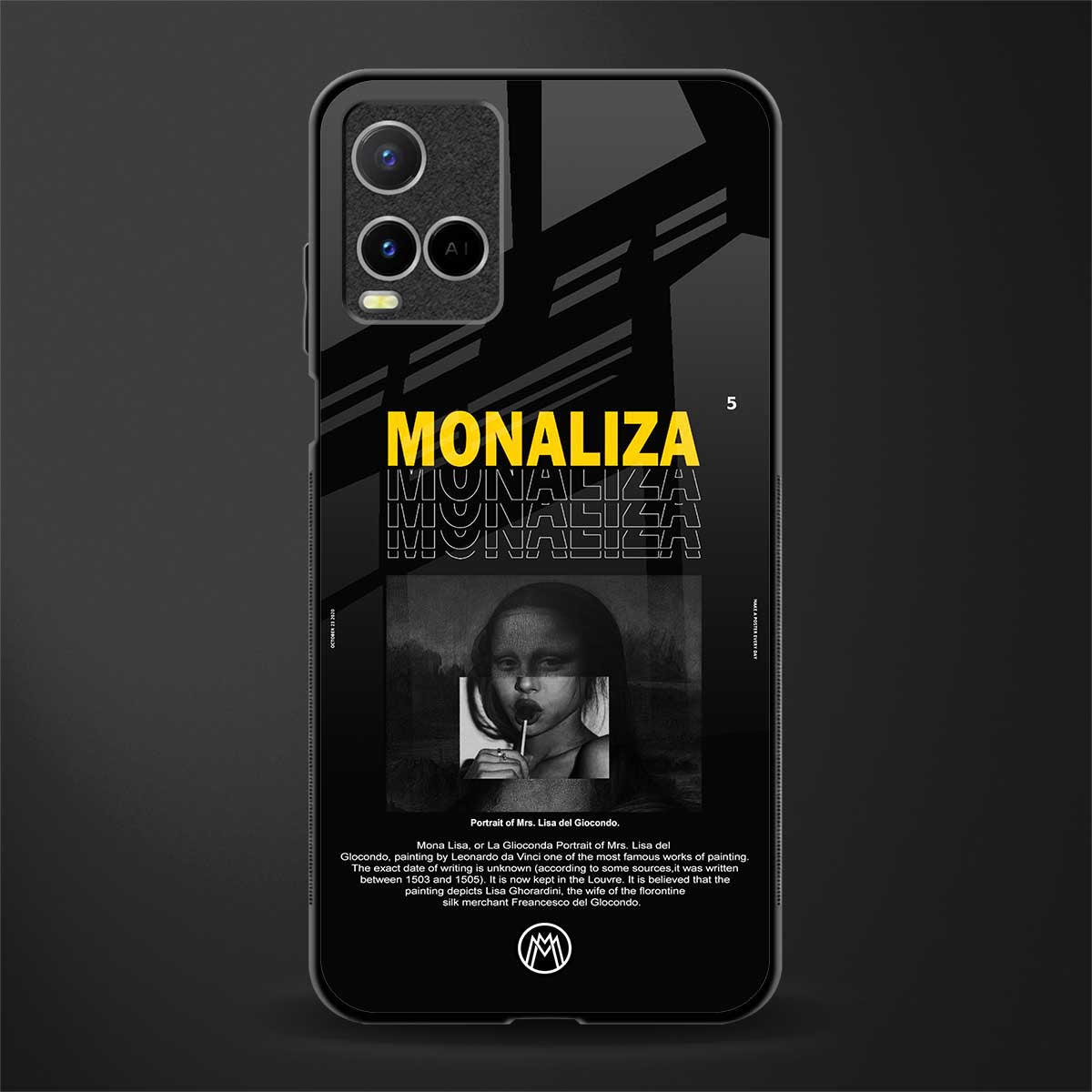 lollipop monaliza glass case for vivo y21e image