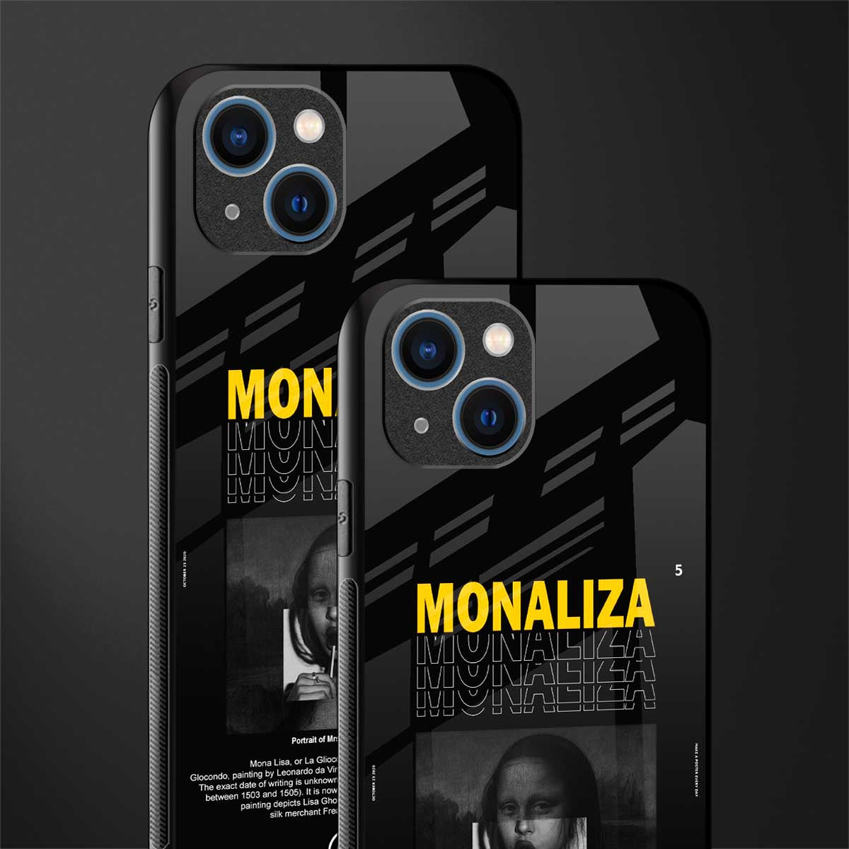 lollipop monaliza glass case for iphone 13 image-2