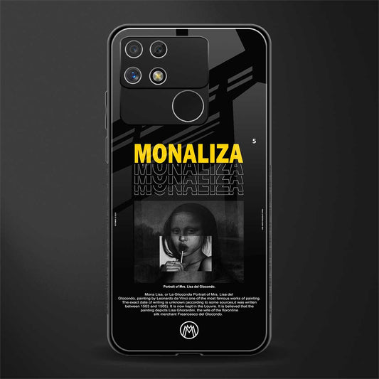 lollipop monaliza back phone cover | glass case for realme narzo 50a