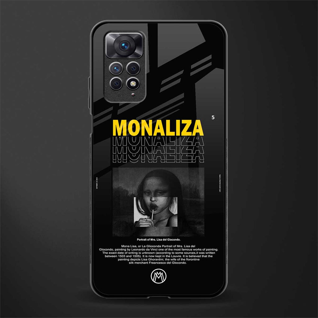 lollipop monaliza back phone cover | glass case for redmi note 11 pro plus 4g/5g