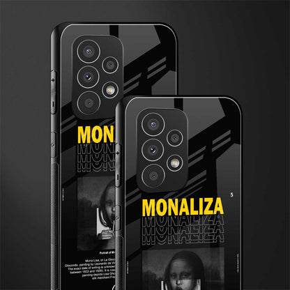 lollipop monaliza back phone cover | glass case for samsung galaxy a53 5g