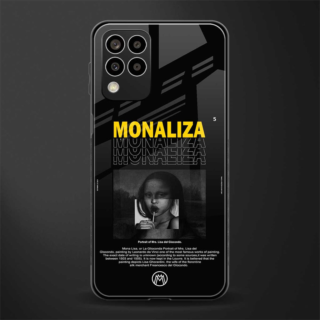 lollipop monaliza back phone cover | glass case for samsung galaxy m33 5g