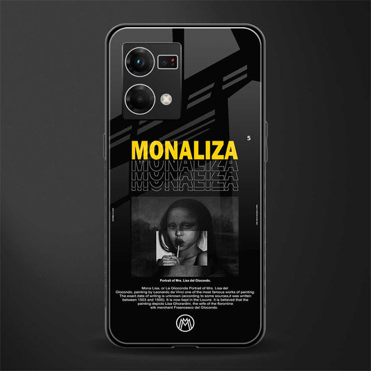 lollipop monaliza back phone cover | glass case for oppo f21 pro 4g