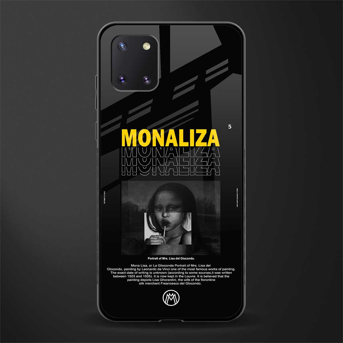 lollipop monaliza glass case for samsung a81 image