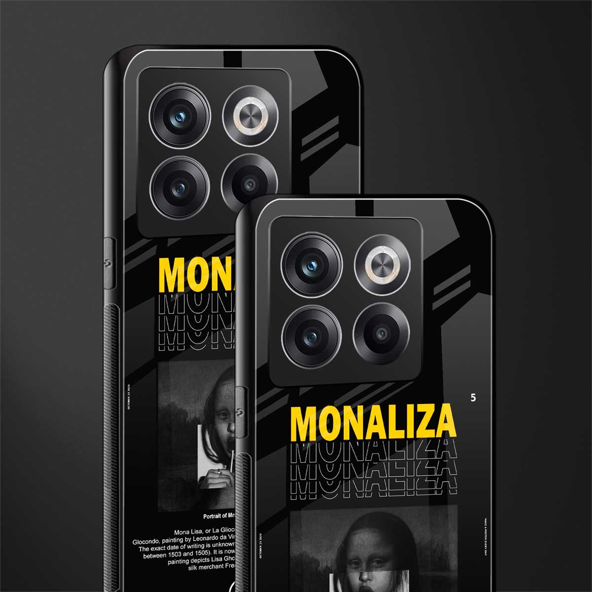 lollipop monaliza back phone cover | glass case for oneplus 10t