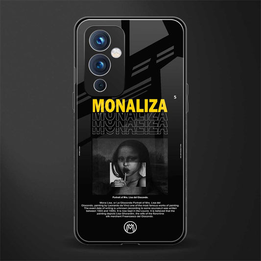 lollipop monaliza back phone cover | glass case for oneplus 9