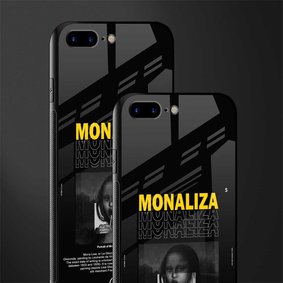 lollipop monaliza phone case | glass case for iphone 8 plus
