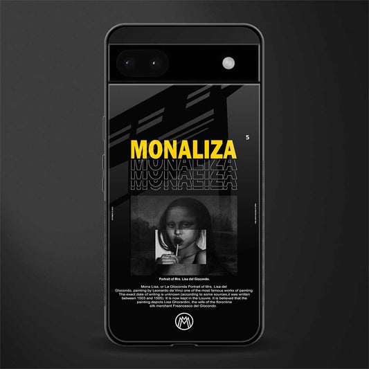 lollipop monaliza back phone cover | glass case for google pixel 6a