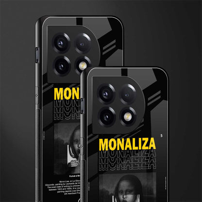 lollipop monaliza back phone cover | glass case for oneplus 11