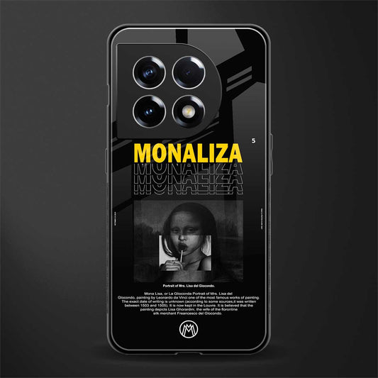 lollipop monaliza back phone cover | glass case for oneplus 11