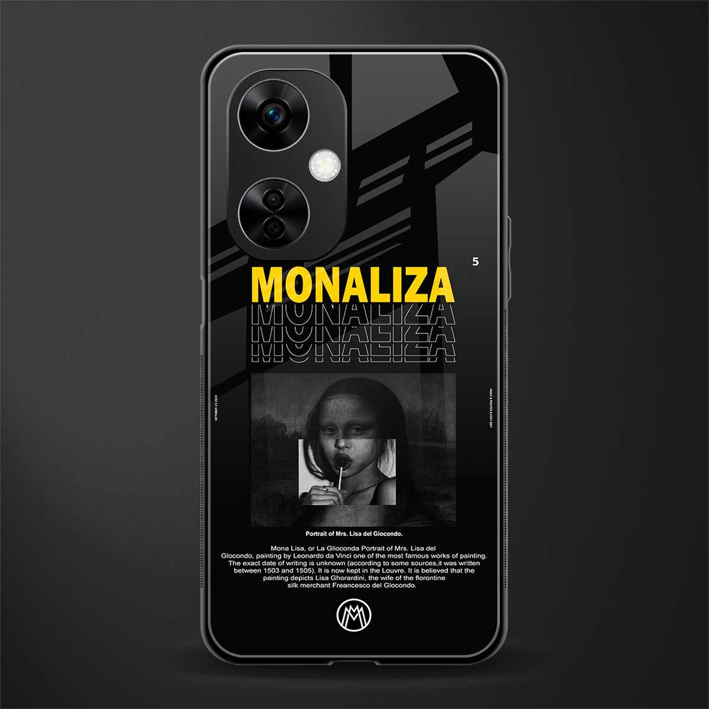 lollipop monaliza back phone cover | glass case for oneplus nord ce 3 lite