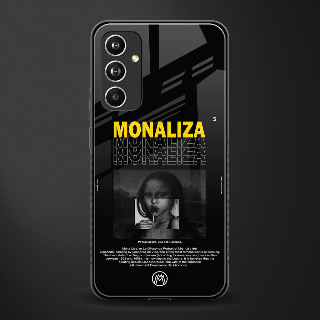 lollipop monaliza back phone cover | glass case for samsung galaxy a54 5g