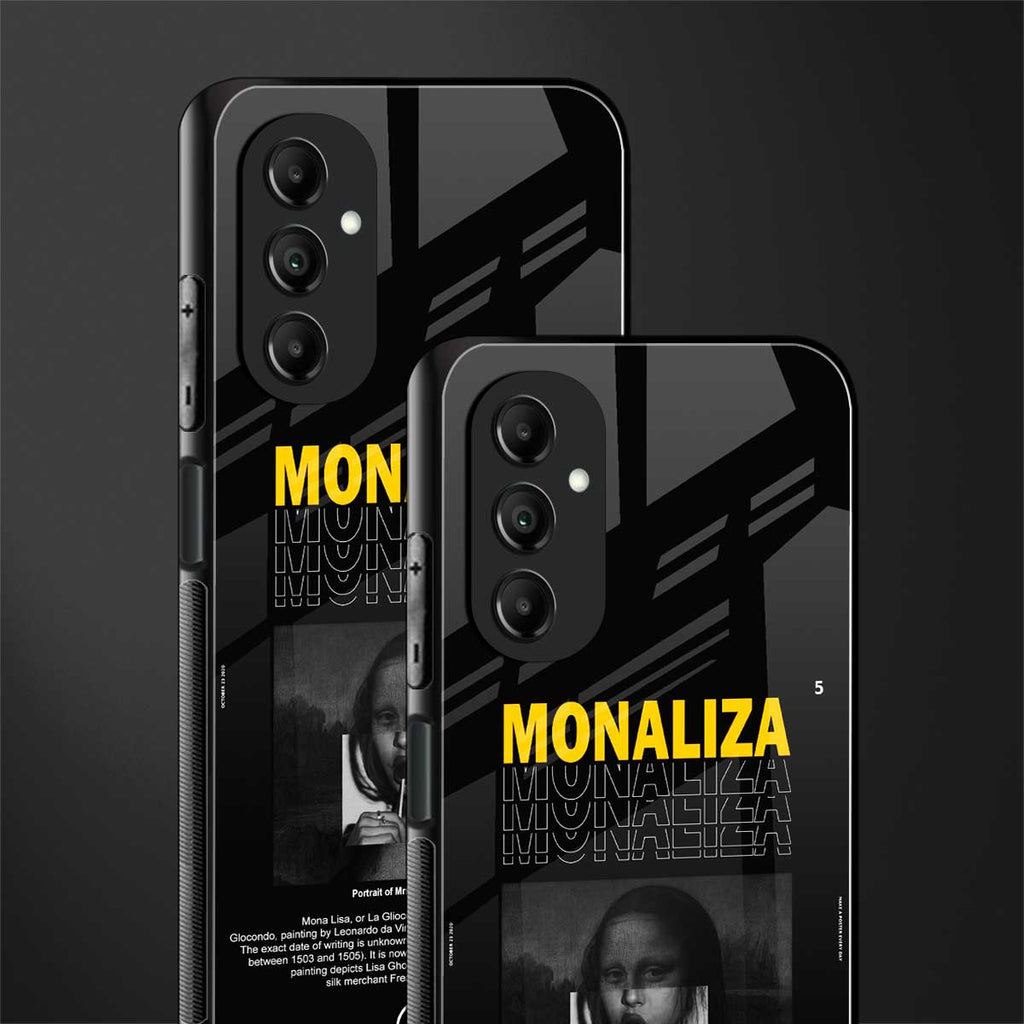 lollipop monaliza back phone cover | glass case for samsung galaxy a14 5g