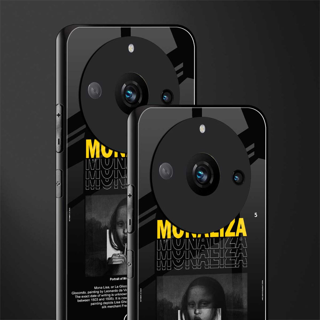 lollipop monaliza back phone cover | glass case for realme 11 pro 5g